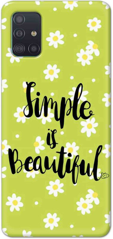 NDCOM Back Cover for Samsung Galaxy A71 Simple Is Beautiful Printed  (Multicolor, Hard Case, Pack of: 1)
