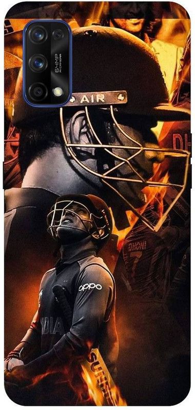 URCHIN Back Cover for Realme 7 MS Dhoni, Dhoni, CSK, Dhoni, Mahi, Cricket  (Multicolor, Shock Proof, Pack of: 1)