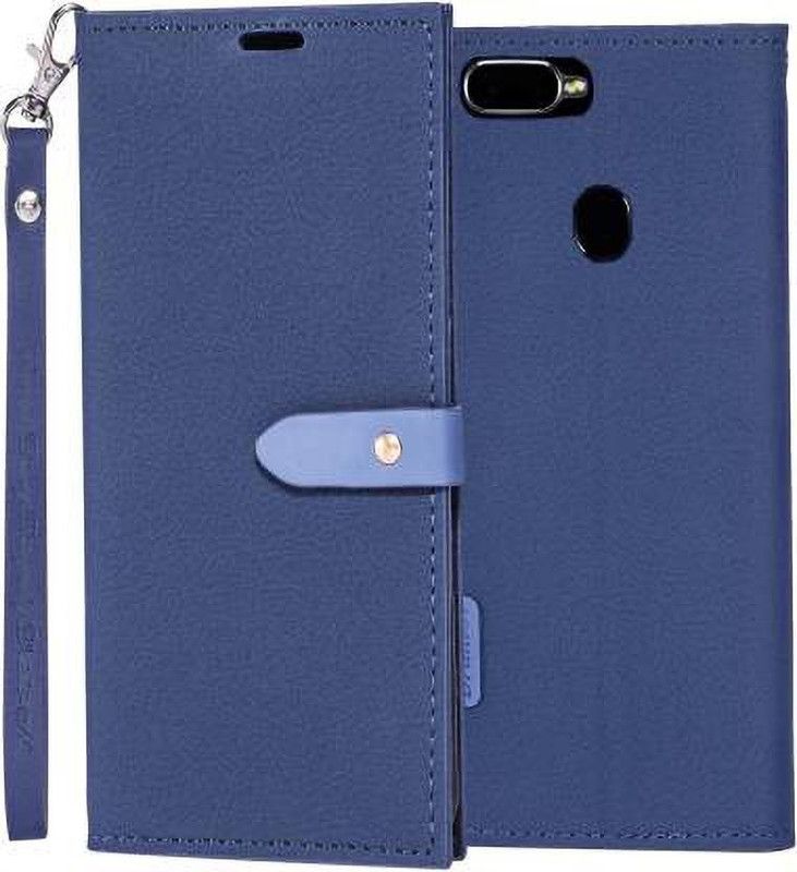 YAYAVAR Flip Cover for Realme 2 Pro  (Blue, Shock Proof, Pack of: 1)