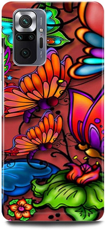 JUGGA Back Cover for Redmi Note 10 Pro Max, BUTTERFLY, COLORFULL, BUTTERFLY  (Multicolor, Hard Case, Pack of: 1)