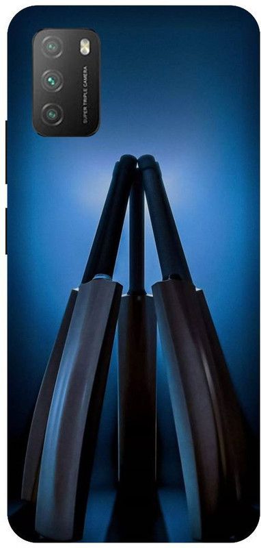 UMPRINT Back Cover for Poco M3/MZB087AIN India Cricketer Bet Printed Back Cover  (Multicolor, Hard Case, Pack of: 1)