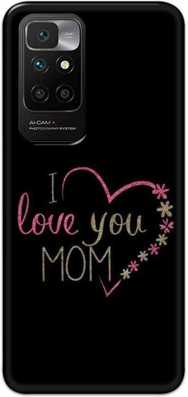 NDCOM Back Cover for Redmi 10 Prime 2022 I Love You Mom Printed  (Multicolor, Hard Case, Pack of: 1)