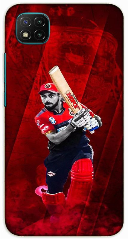 iprinto Back Cover for Poco C3 virat kohli Back Cover  (Red, Hard Case)