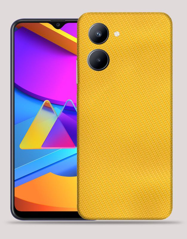 Skinex Oppo C33 Mobile Skin  (Yellow Mobile Skin With camera protector (Back + Camera + Side))