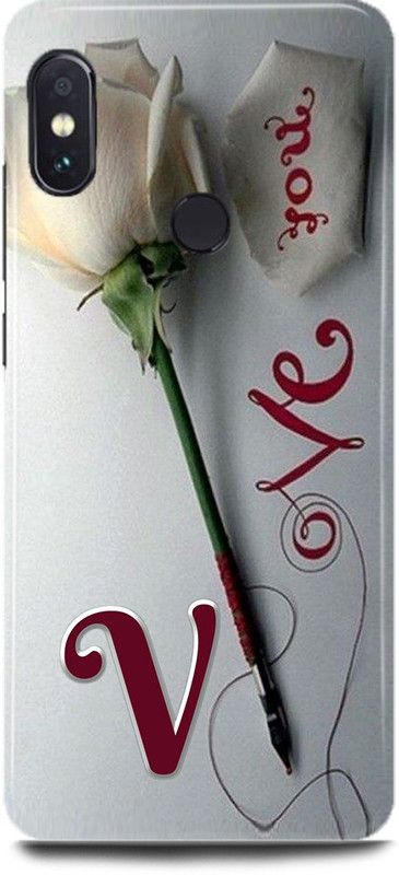 MP ARIES MOBILE COVER Back Cover for Mi A2/MZB6439IN,V Loves V Name,V Name, V Letter, Alphabet,V Love V NAME  (Multicolor, Hard Case, Pack of: 1)