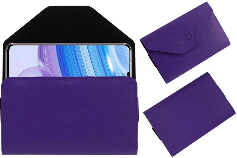 ACM Pouch for Xiaomi Redmi 10x  (Purple, Cases with Holder, Pack of: 1)
