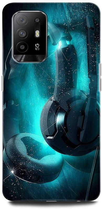 ORBIQE Back Cover for OPPO F19 Pro+ 5G CPH2213 MUSIC, DANCE, HEADPHONE, MUSIC LOVE, DANCE LOVE  (Multicolor, Hard Case, Pack of: 1)