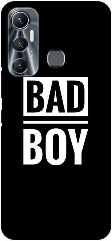 FIKORA Back Cover for Infinix Hot 11, X662, BAD, BOY, HUNTER, BOY  (Black, Hard Case, Pack of: 1)
