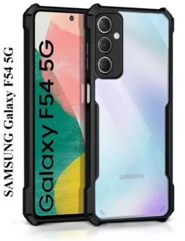 Chemforce Back Cover for SAMSUNG Galaxy F54 5G, Samsung Galaxy F54, (IP)  (Black, Transparent, Grip Case, Pack of: 1)