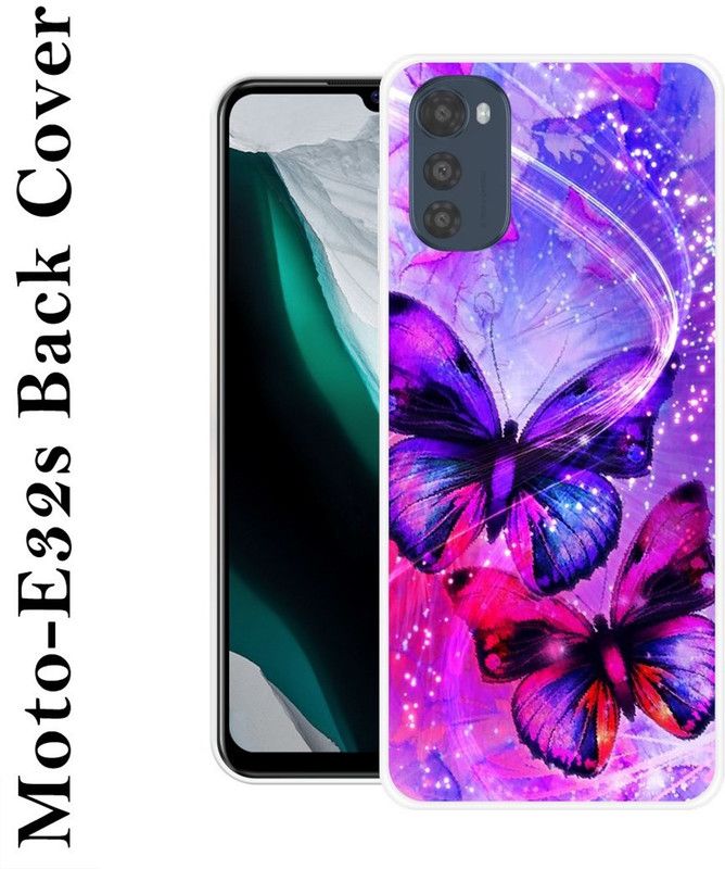 KUDI Back Cover for Motorola Moto E32s  (Multicolor, Grip Case, Silicon, Pack of: 1)