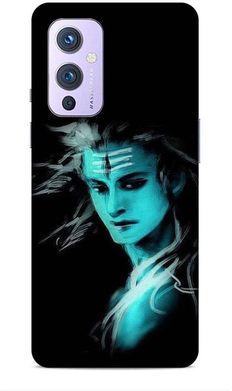 Keviv Back Cover for OnePlus 9R  (Black, Blue, 3D Case)