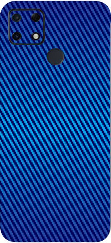 AsSkin Realme Narzo 30 A, real me narzo 30 a Mobile Skin  (Ultra Super Carbon Fiber Blue With High Matte Finish.Skin..)