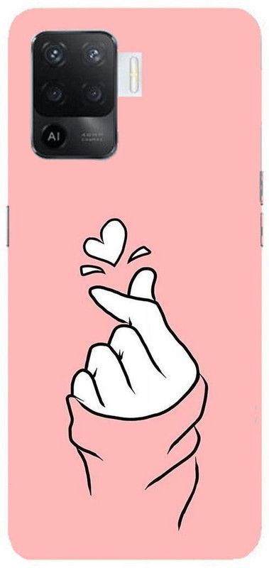 SPBR Back Cover for Oppo F19 Pro  (Pink, White)