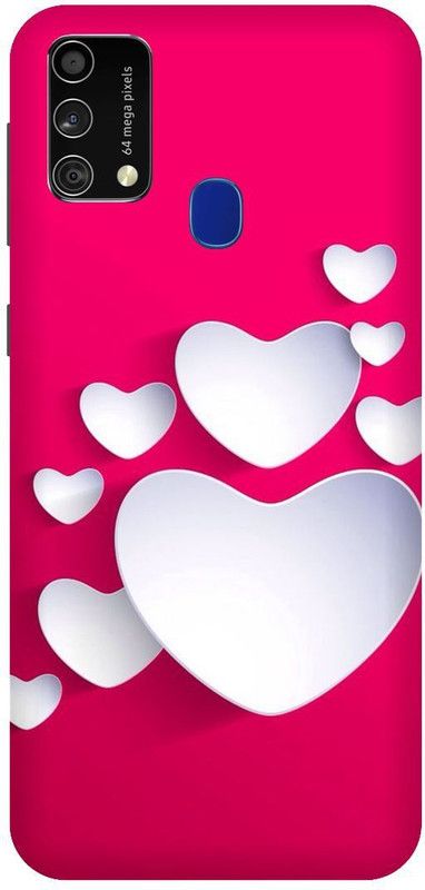 UMPRINT Back Cover for Samsung Galaxy F41 Red Heart Desing Love Printed Back Cover  (Multicolor, Hard Case, Pack of: 1)