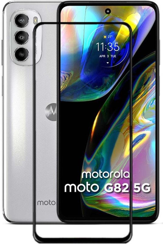 CASEHUNT Edge To Edge Tempered Glass for Motorola G82 5G, Moto G82 5G  (Pack of 1)