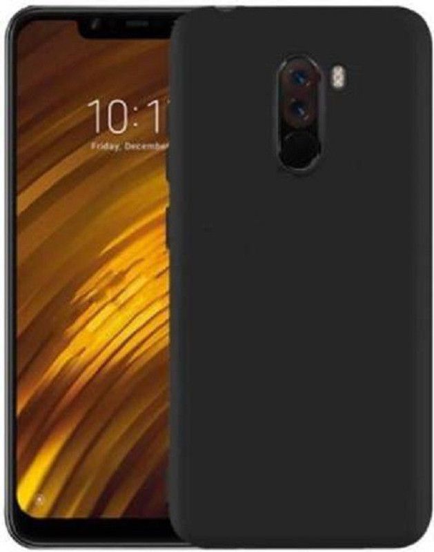 NewSelect Back Cover for POCO F1  (Black, Grip Case, Pack of: 1)