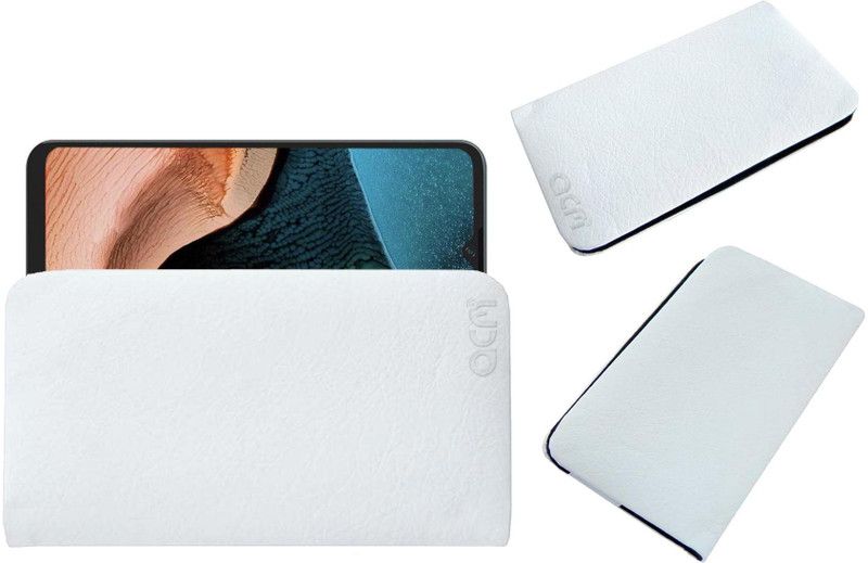 ACM Pouch for Micromax In 2c  (White, Cases with Holder, Pack of: 1)