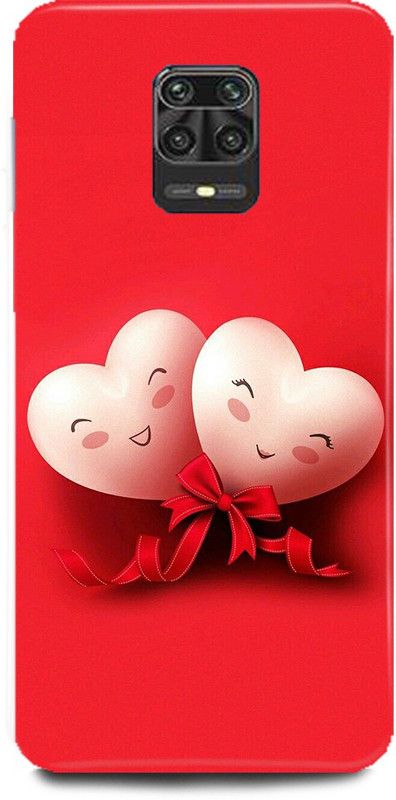 MRBE Back Cover for POCO M2 Pro, RED CUTE, LOVE, COUPLE, LOVERS, VALENTINE, BACK COVER  (Multicolor, Hard Case, Pack of: 1)