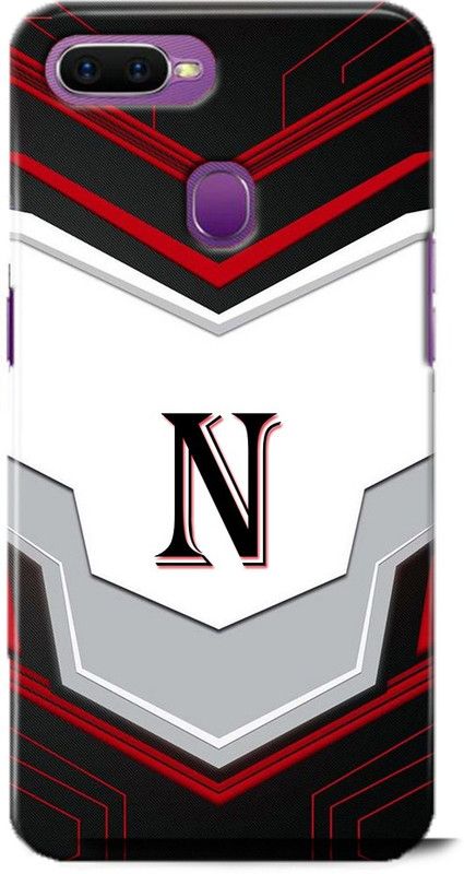 Afterglow Back Cover for Oppo A7 N, N LETTER, N NAME, N ALPHABET, ALPHABET  (Multicolor, Shock Proof, Pack of: 1)