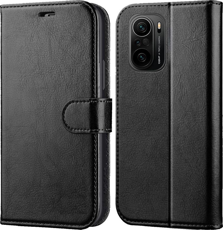 Unirock Wallet Case Cover for Mi 11X Pro 5G  (Black, Dual Protection, Pack of: 1)