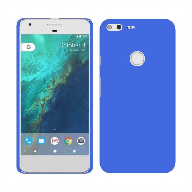 CASE CREATION Back Cover for Google Pixel XL 5.5" inch New Premium Quality Imported Exclusive Matte Rubberised Finish Frosted Hard Back Shell Case Cover Guard Protection  (Blue, Pack of: 1)
