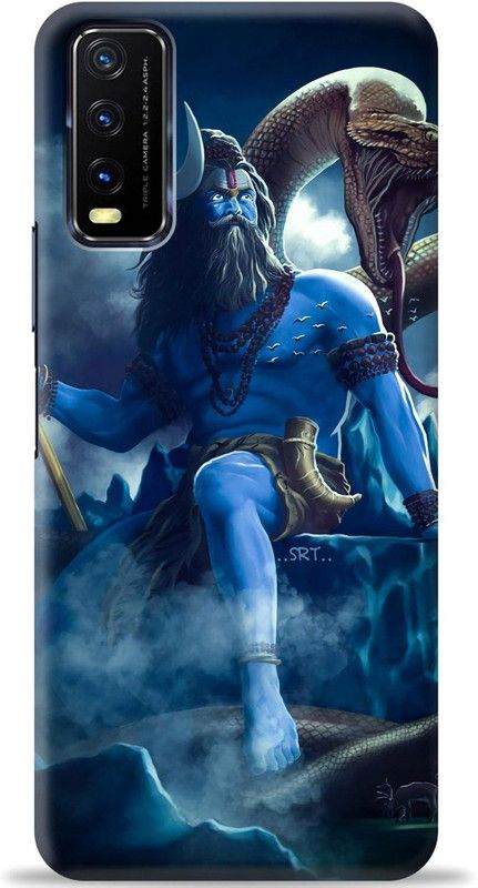 Loffar Back Cover for Vivo Y20  (Blue, Shock Proof, Pack of: 1)
