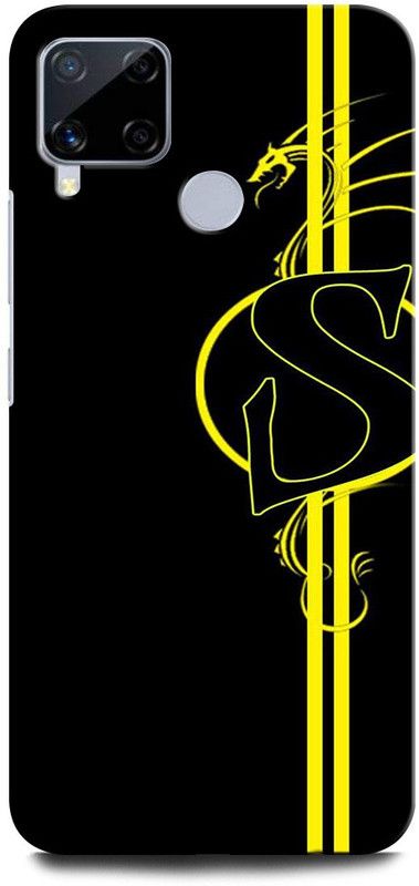GRAFIQE Back Cover for Realme C15 RMX2180 S, S LETTER, S ALPHABET, S DESIGN  (Multicolor, Shock Proof)