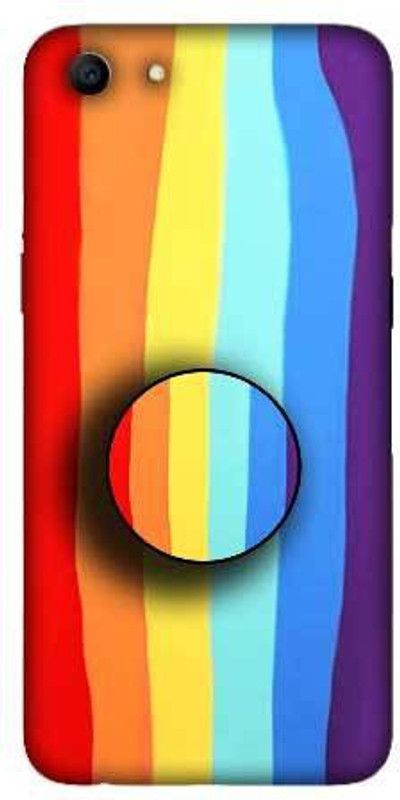 NDCOM Back Cover for Oppo A83  (Multicolor, Cases with Holder, Pack of: 2)