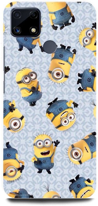 FRONK Back Cover for Realme C25s, RMX3197, YELLOW, MINIONS, CARTOON, FUNNY  (Yellow, Hard Case, Pack of: 1)