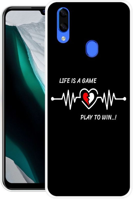 REALKING Back Cover for Lava Z93  (Multicolor, Grip Case, Silicon)