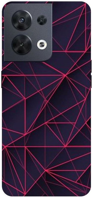 Wall Art Back Cover for OPPO RENO 8 (5G) Pattern, Design, Craft Printed  (Multicolor, Dual Protection, Pack of: 1)