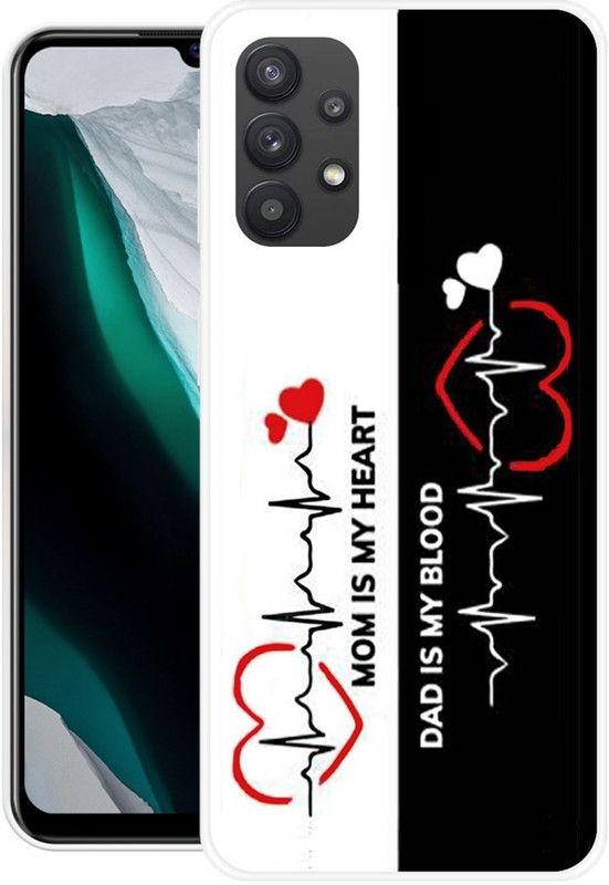 Pedimore Back Cover for Samsung Galaxy M32 5G, Samsung Galaxy A32 5G  (Black, White, Grip Case, Silicon)