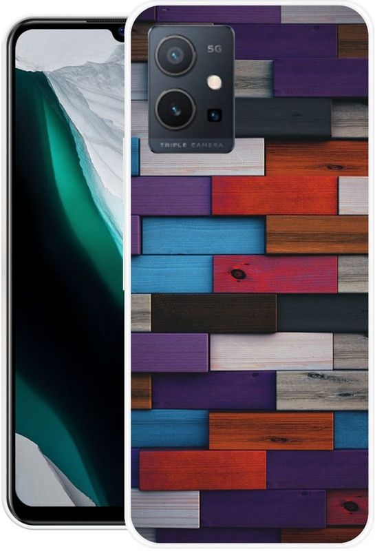 BAILAN Back Cover for VIVO Y75 5G  (Multicolor, Flexible, Silicon)