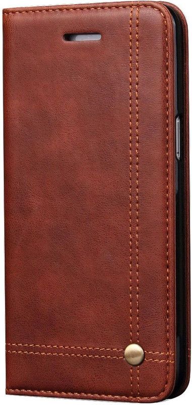 Swan Wallet Case Cover for Samsung Galaxy S8+ / Galaxy S8 PLUS  (Brown, Dual Protection)