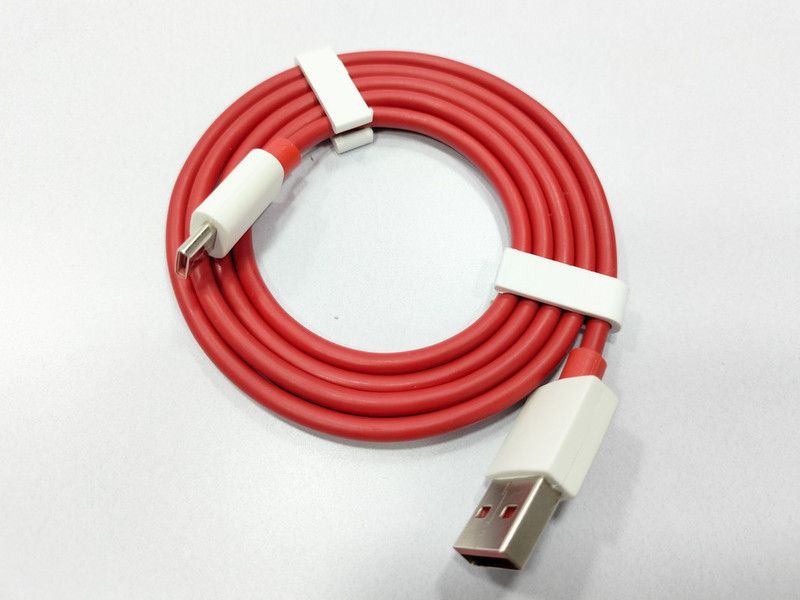 NUKAICHAU USB Type C Cable 6.5 A 1.00014 m Copper Braiding C Cable Compatible with Oneplus 6 | Oneplus 6T | Oneplus 5T | Oneplus 5  (Compatible with 18 watt type c charger mi, Red, One Cable)