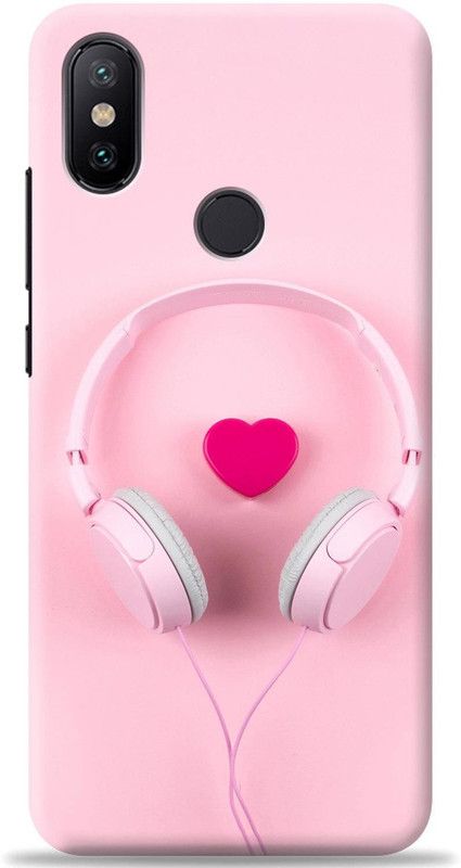 Crafter Back Cover for Mi A2  (Pink, Shock Proof, Pack of: 1)