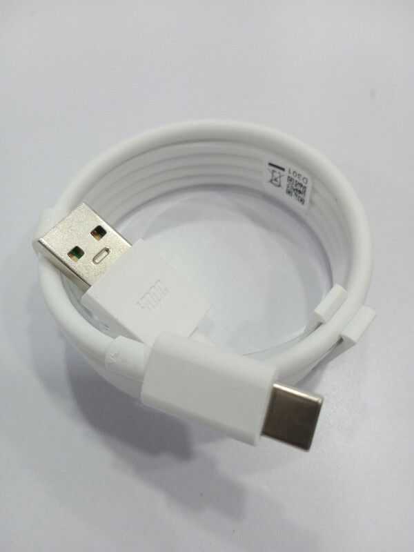 MoveOn USB Type C Cable 6.5 A 1.00421999999996 m Copper Braiding mi type c cable  (Compatible with For 8/8 PRO / OPPO RENO3 / RENO3 PRO /RENO4 PRO / RENO5 PRO / RENO6 / RENO6 PRO, White, One Cable)