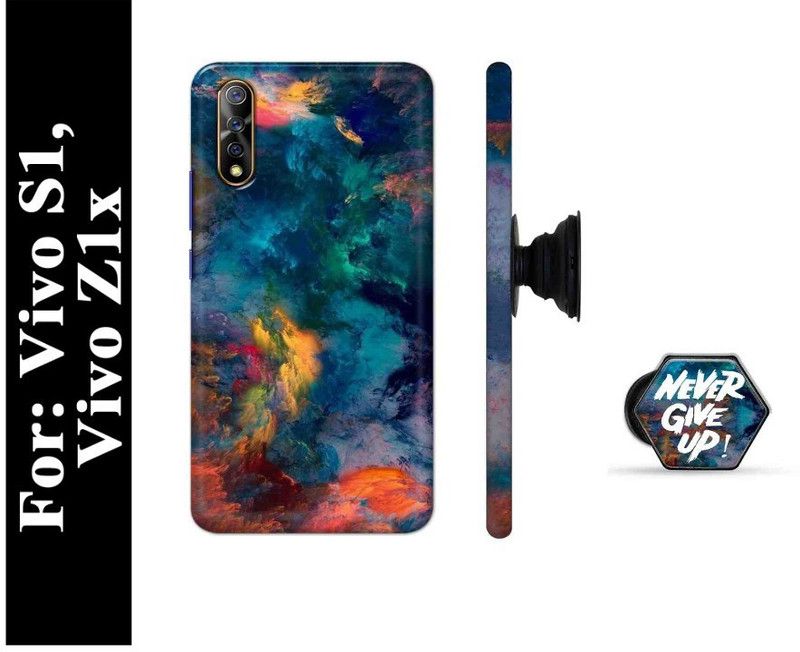 Elite Case Back Cover for Vivo S1, Vivo Z1x  (Multicolor, Cases with Holder, Pack of: 2)