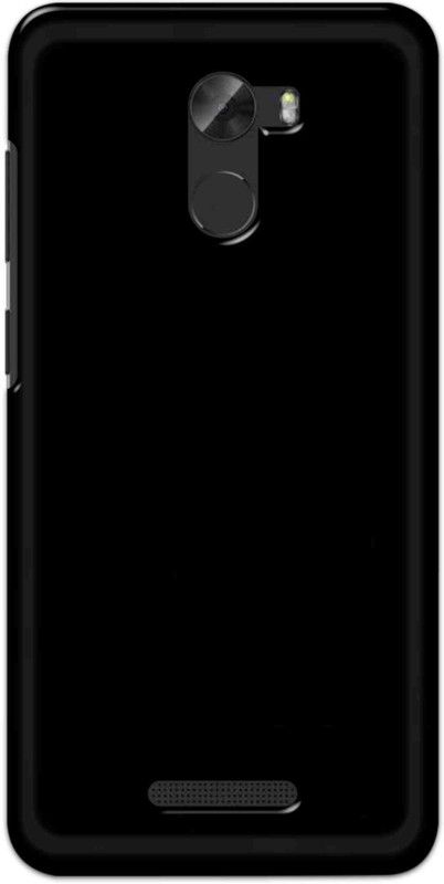 NDCOM Back Cover for Gionee A1 Lite Solid Black Printed  (Multicolor, Hard Case, Pack of: 1)