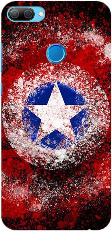NDCOM Back Cover for Huawei Honor 9N Avengers End Game Captain America Shield Printed  (Multicolor, Hard Case, Pack of: 1)