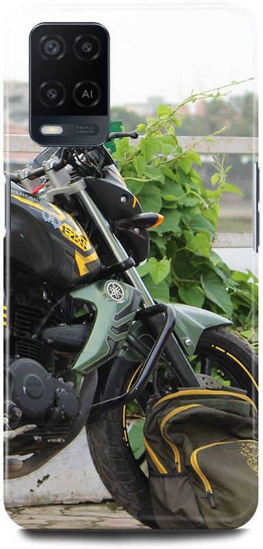 FRONK Back Cover for OPPO A54, CPH2239, YAMAHA, FZ, FZS, BIKE  (Green, Hard Case, Pack of: 1)