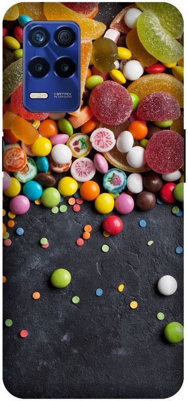 BARMANS Back Cover for Realme 8 5G candy, Candy, Sweets, colour, Lemon, Sweet and candy  (Multicolor, Shock Proof, Pack of: 1)