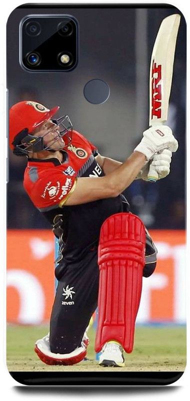 FRONK Back Cover for Realme C25s, RMX3197, AB, DE, VILLIERS, SOUTH, AFRICA, PLAYER, RCB  (Red, Hard Case)