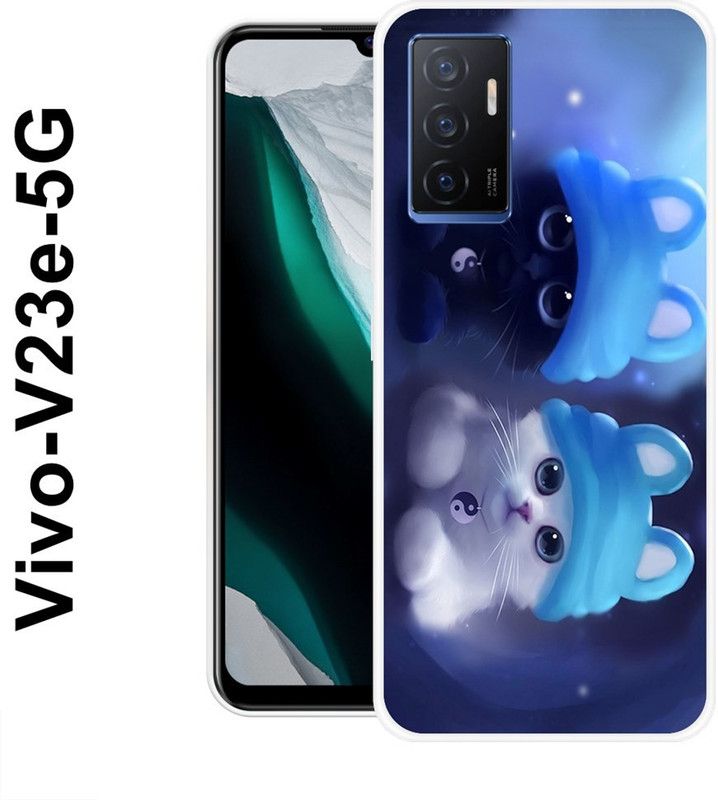 REALKING Back Cover for Vivo V23e 5G  (Multicolor, Grip Case, Silicon)