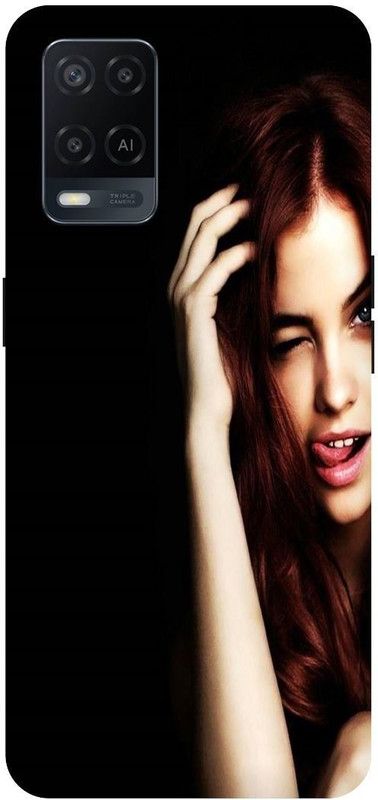 Bluvver Back Cover for Oppo A54  (Black, Hard Case, Pack of: 1)
