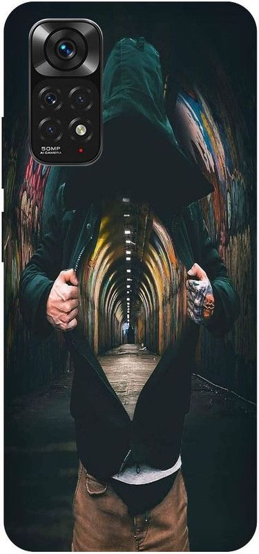 THE NARAYANA COLLECTIONS Back Cover for REDMI NOTE 11s-ALONE,SAD,DIFFERENT,FUNKY  (Multicolor, Hard Case, Pack of: 1)