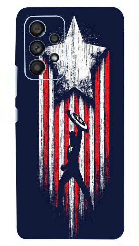 Mclaxa Captain America Mobile Back Skin, Captain America, Samsung A33 5G Mobile Skin  (Captain America Skin With Super Matte Finish)