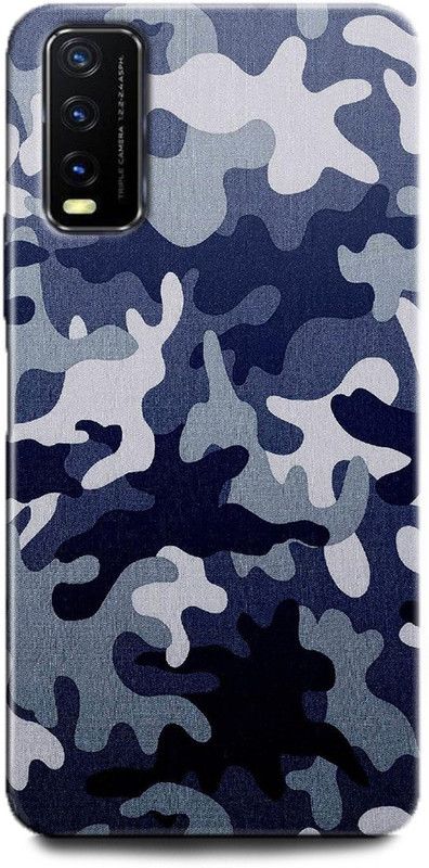 INDICRAFT Back Cover for Vivo Y12G, V2068 ARMY, TEXTURE, UNIFORM, MILITARY, COMO, ARMY DRESS  (Multicolor, Dual Protection, Pack of: 1)