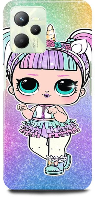 play fast Back Cover for Realme C35, RMX3511 UNICORN, LOL, DOLL, TEDDY  (Multicolor, Hard Case, Pack of: 1)