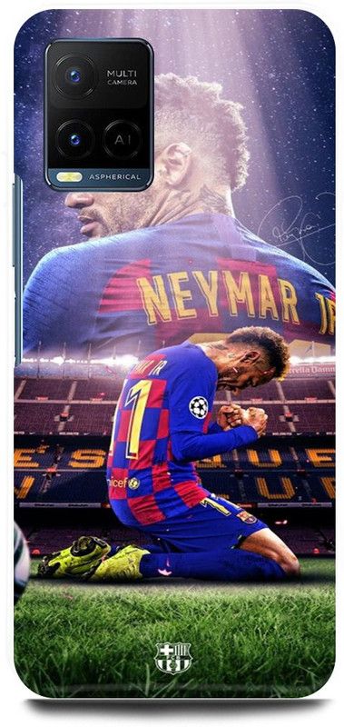 play fast Back Cover for Vivo Y33s, V2109 NEYMAR, JR, BARCELONA,FOOTBALL,JUNIOR,PSG,FRANCE  (Blue, Hard Case, Pack of: 1)